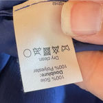 J.Crew J.‎ Crew Nadia Long Dress Silk Chiffon Dark Cove Blue Wedding Formal Size 6 Photo 11