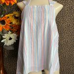 Doe & Rae ✅3/$30✅ NWT  Striped Cotton Halter Neck Tank Blouse | MEDIUM | Photo 2