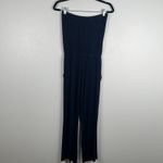 Michael Stars Women's Evereve Piper Strapless Jumpsuit Navy Sz S Photo 6
