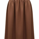 Just For Women Brown Flare Business Casual Work Church Interview Plus Skirt 20W Photo 0