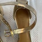 J.Crew  ankle strap gold kitten heel size 7 Photo 3