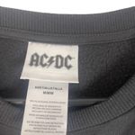 AC/DC ACDC Women's Size Medium Black Neon Band Tee Graphic Crewneck Sweater Photo 5