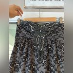 California concepts grey lace flower print sequin embellished tube top Photo 1