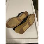 Ralph Lauren Lauren By  Womens Black Wedge Slingback Size‎ 8.5 B Photo 7