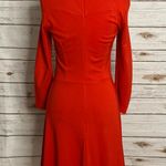 LK Bennett  classic business casual Tomato Red Dr Case fit and flare dress Size 2 Photo 4