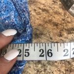 Kenar  Size 2X Paisley Blue and White V Neck Blouse Photo 3