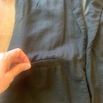 LC Lauren Conrad 12 Black Blazer Open Front 3/4 Sleeves with Ruching Pockets Photo 3