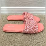 Abound  | Pink Woven Slide Sandals Women’s Braided Summer Flats | Size 9 Photo 2