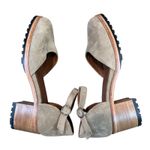 Patina Suede Block Heel Mary Jane Shoes Closed Toe Size 10 Tan Photo 8