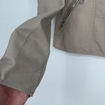 Blank Nyc Life Changer‎ Moto Jacket Womens Small Beige Leather Asymmetrical Zip Tan Photo 5