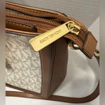 Michael Kors Jessie Large TZ Top Zip Tote Vanilla Signature Shoulder Bag Handbag Photo 11