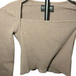 Kittenish  Brown Ribbed Square Neck Cropped Top Y2K Size M Photo 1