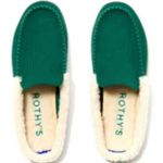 Rothy's  The Scuff Slipper Slip On Merino Wool Sherpa Comfort Green 11M NWOT Photo 0