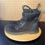 Dr. Martens  COMBS Y Black‎ Lace Up/Zip Ankle Boots Men's 5 Women's Size 6 Photo 0