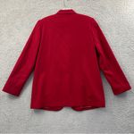 Vintage Sag Harbor 100% Wool Blazer Jacket Academia Preppy Holiday Office W 8P Red Photo 3