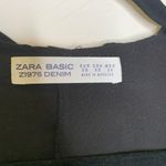 ZARA  Babydoll Black Dress Ruffle Trim Sz XS Photo 6