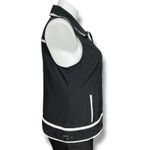 Chico's Zenergy by Womens Vest Shirt Collared Full Zip Buckle Hips Pockets Size 2 Photo 2