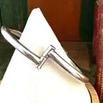 Vintage Taxco Mexico 925 Sterling Silver Hinged Bangle Bracelet – Bold Ball Bypa Photo 6