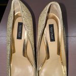 White House | Black Market Dancer 8.5 gold sparkle platform stilettos Photo 3