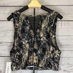Jones New York  Abstract Black and Tan Tank Top Photo 1