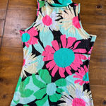 Revolve AFRM Floral Tank Top Daisy Print Mesh Sheer Turtleneck Sleeveless NWT Photo 0