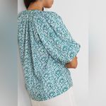 Apiece Apart  Rosa Gathered Floral-Print Cotton-Voile Blouse | XS Photo 1