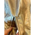 Baccini Rose Gold Faux Leather Metallic Jacket - PL Photo 5