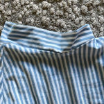 Merokeety  Dress.‎ Size Large Light blue striped. With attached belt. Photo 6