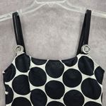 La Blanca  Black Polka Dot Crop Padded Swimwear Tankini Tank Top Medium M 8 Photo 2