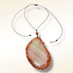 Urban Outfitters  UO Sasha Genuine Stone Cord Necklace NWT Agate Bohemian Beach Photo 4