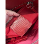 Coach Vintage  HAMPTON TOTE F10195 Red‎ LEATHER Classic Womens Y2K BAG PURSE Photo 8
