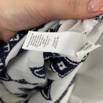 Athleta White Navy Blue Embroidered Desert Diamond Kimssa Tunic Dress Photo 10