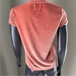 Madewell  Peach Pink Velvet Crewneck Tee Size XS Photo 3