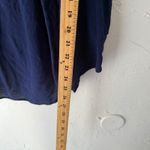 st. john's bay XXL Embroidered Peasant Top Blue Bohemian Blouse Lightweight Photo 2