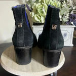 Sperry ‎ Black Suede Heeled Ankle Boots Photo 1