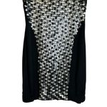 Blessed Are The Meek Dress Black Silver Sequin Sparkly Cocktail Size 0 NWT Photo 4