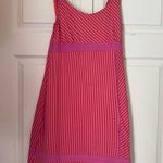 Title Nine Nine West Diamalete Athletic Dress | Pink Purple and Orange Stripe | Size Medium Photo 0
