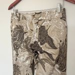 ETRO Paisley Brown Cream Cotton Elastane Blend Pants Made in Italy Sz 42 (6) Photo 3