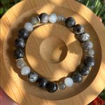 Handmade  Labradorite + Larvikite Bracelet * Photo 1