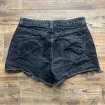 ASOS Petite Women’s High Rise Black Denim Jean Shorts Size 10P Photo 6