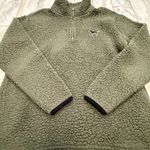 PINK - Victoria's Secret Victoria's Secret Pink women's XS Oversized green thick warm Sherpa pullover Photo 4