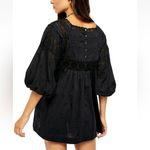 Free People Azalea Black Lace Tunic Top W1949 Sz S Photo 2