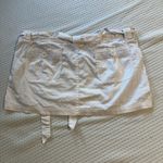 White Y2K Cargo Micro Skirt Size XL Photo 5