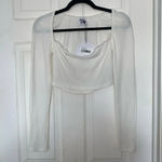 Princess Polly  Beatty White Long Sleeve Top Size 6 Photo 1