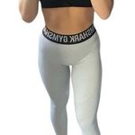 Gymshark Size Small Light Grey High-Waisted Athletic Leggings. Photo 0