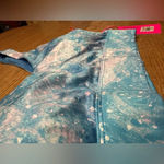 Juicy Couture NWT Twist back removable pads vneck sports bra Aurora Print sz M Photo 11