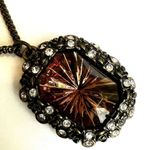 Avon Smokey Topaz Color Pendant Necklace Photo 1