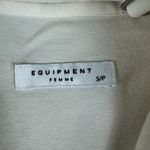 Equipment  Femme Womens Janelle White‎ Silk Tie Neck Blouse Shirt Sz S Photo 4