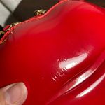 Betsey Johnson  Red Chain Strap red Novelty LIP SHAPED Women's Bag TOTE Photo 5