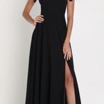 LULU’S Love Me Forever Black Tie Photo 3